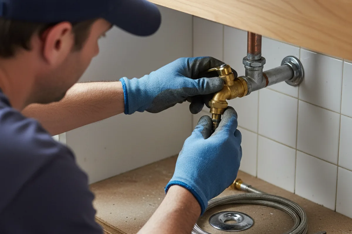 Shutoff valve and fitting work during Emergency Plumbing in Williams
